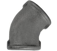 Home Invasion - Codo 45° - Hierro fundido negro - F/F - Roscado - 1/2'' - 15x21 mm