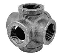 Home Invasion - Dispensador de hierro fundido negro - 6 vías - 3/4" - 20 x 27 mm