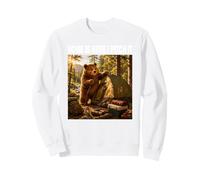 Home is Here I Pitch It Oso de Camping Aventura al Aire Sudadera