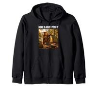 Home is Here I Pitch It Oso de Camping Aventura al Aire Sudadera con Capucha