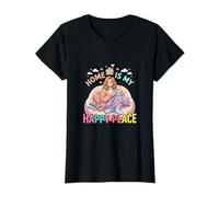 Home Is My Happy Place Cozy Relajante Estética Camiseta
