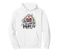 Home Is Where Mum Is Valentine's Day Cute House Heart Sudadera con Capucha