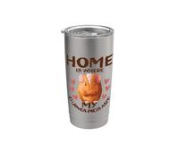Home Is Where My Guinea Pigs Are Mum Outfit Vaso térmico de acero inoxidable de doble pared