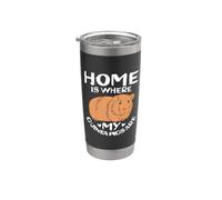 Home Is Where My Guinea Pigs Are Mum Outfit Vaso térmico de acero inoxidable de doble pared