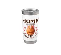 Home Is Where My Guinea Pigs Are Mum Outfit Vaso térmico de acero inoxidable de doble pared