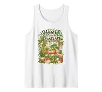 Home is Where my Plants Are Houseplant Mujer Camisa Camiseta sin Mangas
