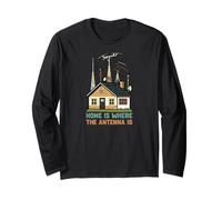 Home Is Where The Antenna Is Ham Radio Operator Manga Larga