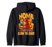 Home IS Where The Hook Claims The Couch Sudadera con Capucha