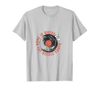 Home is Where The Needle Falls - Diseño Retro Vinilo Camiseta, Hombre, Plata, 3XL