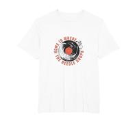 Home is Where The Needle Falls - Diseño Retro Vinilo Camiseta, Hombre Tallas Grandes, Blanco, 3X Alto