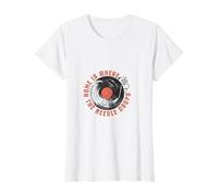 Home is Where The Needle Falls - Diseño Retro Vinilo Camiseta, Mujer, Blanco, 3XL