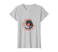 Home is Where The Needle Falls - Diseño Retro Vinilo Camiseta, Mujer, Plata, 3XL