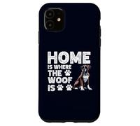 Home is Where The Woof Is Boxer, Divertido Amante y Propietario de Mascotas Carcasa para iPhone 11