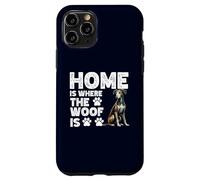 Home Is Where The Woof Is Lurcher Dog Funny Dogs Amante Carcasa para iPhone 11 Pro