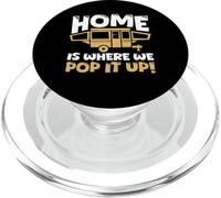home is where we pop it up Diseño para una caravana PopSockets PopGrip para MagSafe