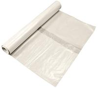 HOME It® Bolsas de Basura Transparentes 240L - Rollo de 10 Unidades - Plástico LDPE Reforzado - 90 Micras - 870 x 1360 mm - Alta Resistencia