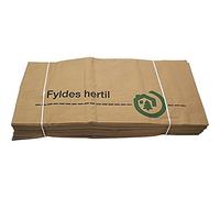 HOME It® Bolsas de Papel para Residuos 110L - Ecológicas y Resistentes - Doble Capa - Ideales para Desechos Afilados, Hollín y Residuos Húmedos
