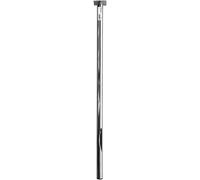 Home It Pata Redonda para Mesa de 30 mm de diámetro x 80 cm cromada, con Brida y Rosca M10 para Patas o Ruedas, soporta hasta 150 kg