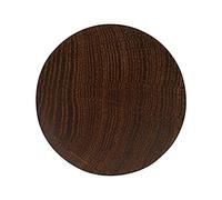 HOME IT® Pomo de madera Ø75 mm - Colgador de pared o tirador de mueble en roble ahumado - Incluye tornillo y taco - Certificado FSC®