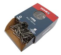 Home it® Tornillos de acero inoxidable A4, 4,2 x 55 mm, 170 unidades con accionamiento TX20, tornillos avellanados para madera, inoxidables