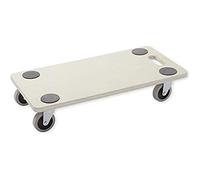 Home It Work® Carro para Muebles 250 kg - 29 × 58 cm - Plataforma de Contrachapado con Superficie Antideslizante - 4 Ruedas Giratorias - Base de Transporte Resistente