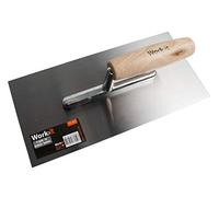 Home It® Work llana de alisado 280 x 135 mm, acero al carbono con mango de madera, para mortero y enlucido