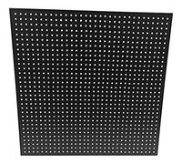 Home It® Work panel de herramientas de metal 40x40 cm negro - panel perforado de pared para taller - soporte mural para herramientas - organización robusta y duradera