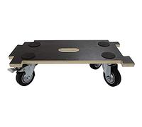 Home It Work® Plataforma rodante Modular para Muebles - 400 kg - 29 x 58 cm - Base Antideslizante de contrachapado - 4 Ruedas giratorias Ø100 mm (2 con Freno)