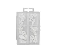 HOME IT® Work Set de 14 Ganchos para Hormigón | Fijación sin Taladro | Con Clavos de Acero | Instalación Rápida | Incluye Caja Organizadora | Ideal para Cuadros, Espejos y Decoración