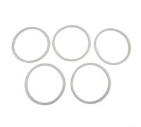 Home - Junta de repuesto para olla a presión hecha de silicona para modelos de aleación de aluminio, disponible en tamaños de 18 a 32 cm, 2 5 unidades, anillo transparente (A 18 cm)