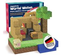 Home Kids World Bloques de construcción magnéticos: contiene 95 bloques magnéticos en el estilo de una mina, probado de forma independiente en laboratorio, promueve la creatividad, construcción