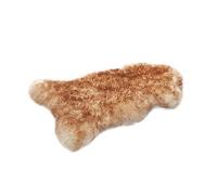 HOME LAMB Alfombra Piel de Cordero Mufflon 110-120 cm - Piel de Oveja Natural - Suave y Esponjosa para Habitación, Salón y Dormitorio
