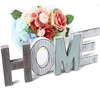 "Home"Letras De Madera Decorativas,ArtesaníAs Creativas Estilo RúStico de Madera AntigüEdades DecoracióN,Para Boda, SalóN, Dormitorio, FotografíA de Fondo