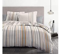 Home Linge Passion | Funda nórdica - 3 Piezas | 100% algodón - 57 Hilos | 2 Personas - 220 x 240 cm | Bellamy Blanc Rose Powder,