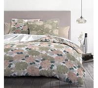 Home Linge Passion | Funda Nórdica - 3 Piezas | 100% Algodón - 57 Hilos | Matrimonial - 240 x 260 cm | Vendomes - Verde