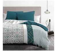 Home Linge Passion - Juego de edredón (240 x 260 cm), Color Azul
