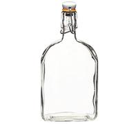 Home Made Botella de Cristal Vidrio 500 ml para Ginebra con Tapón