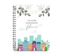 Home Maintenance Log Book | Track Important Home Maintenance | Monthly House Repair And Renovation Tracker | Planificador fácil de usar para el cuidado del dispositivo, comprobaciones de tuberías y