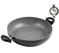 Home Maitre - Sartén con 2 Asas, Antiadherente, Aluminio, Negro, 32 cm