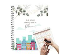 Home -Mantenimiento Libro - El Último Libro Organizador Fácil Reparación Del Hogar | Categoría Organizador de Etiquetas, Registro Versátil Cuaderno de Horarios Para Alquiler De Gestión Inmobiliaria