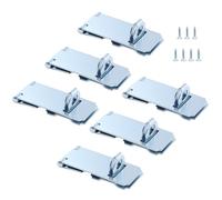 HOME MASTER HARDWARE Paquete de 6 candados para puerta, pestillo de seguridad de 3-1/2 pulgadas, pestillo de seguridad extra grueso con tornillos