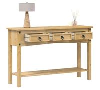 Home-Mesas, mesas de acento, mesas auxiliares, mesa consola Corona 114 x 34,5 x 73 cm, madera maciza de pino