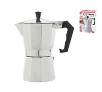 Home Mokita Caffettiera, Plastica, Argento/Nero, 6 Tazze