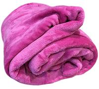 Home Must Haves Manta de Forro Polar de Color Rosa Intenso, súper Suave, cálida, tamaño matrimonial