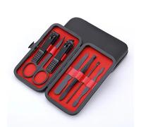 Home Nail Clipper Juego de 7 piezas Herramienta de manicura de gran apertura Pinzas de clip para cejas de regalo compacto, 7PCS