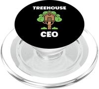 Home Nature Tree House Minimalist Simple CEO Treehouse PopSockets PopGrip para MagSafe
