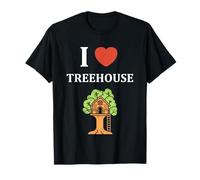 Home Nature tree house minimalist simple i love treehouse Camiseta