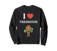 Home Nature tree house minimalist simple i love treehouse Sudadera
