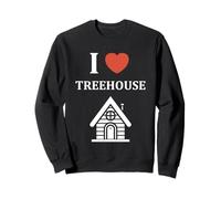 Home Nature tree house minimalist simple i love treehouse Sudadera