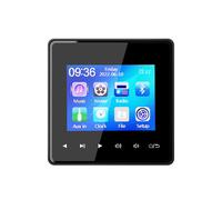Home New 2.8 Pantalla HD Amplificador de Pared Centro de MúSica Sistema de Sonido TV Tablet Digital Stereo FM (Negro)